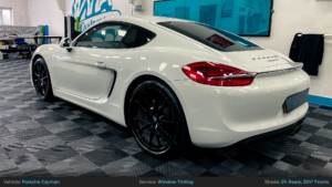 Porsche Cayman Full Window Tinting - 5% rears, 35% fronts