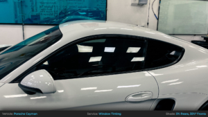 Porsche Cayman Full Window Tinting - 5% rears, 35% fronts