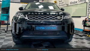 Range Rover Evoque - Front Valance & Diffuser in Gloss Black