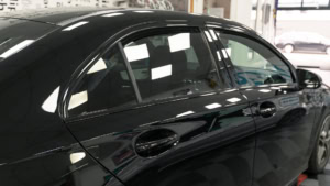 2024 Mercedes A Class Chrome Delete, Close Up of Window Surrounds and Door Handles