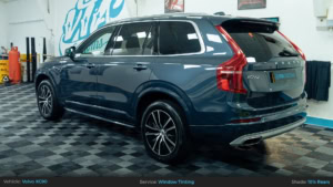 Volvo XC90 Rear Window Tinting - 10%. Rear 3/4 Photo.