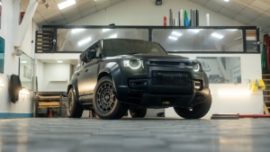 Land Rover Defender OCTA - 3M Satin Black. Interior front, photo 2.